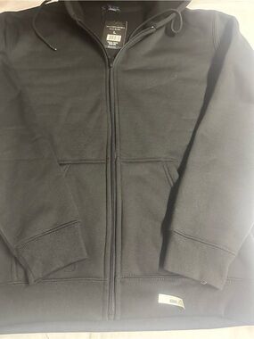 Black Full-Zip Hoodie Jacket - Unbranded